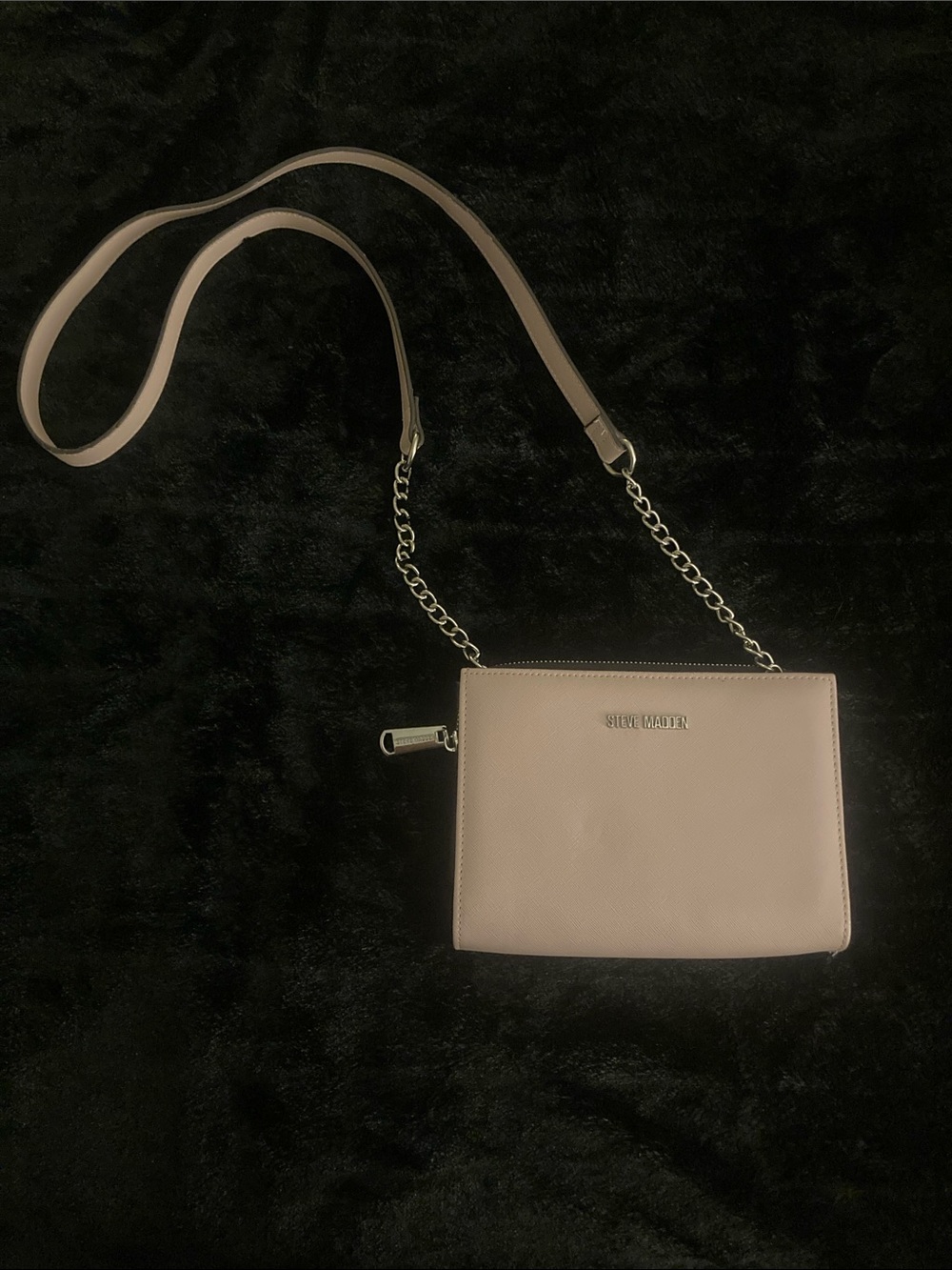 Steve Madden Blush Pink Chain-Strap Crossbody